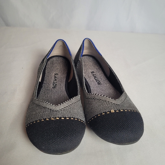 Rothy's The Flat Gray Mist Captoe Ballet Flats Size 8 - Picture 2 of 9